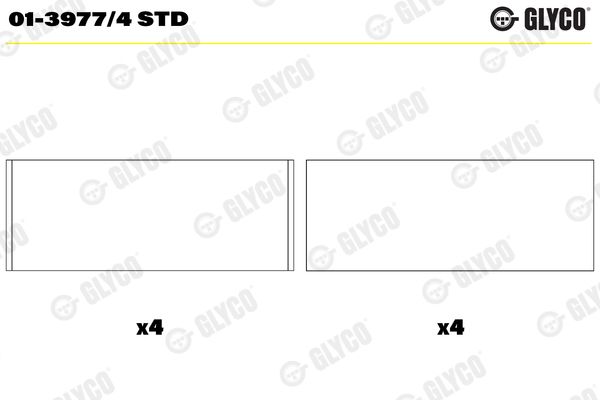 Шатунный подшипник GLYCO 0139774STD