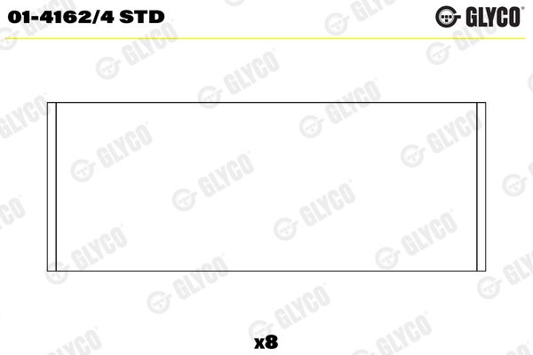 Шатунный подшипник GLYCO 0141624STD
