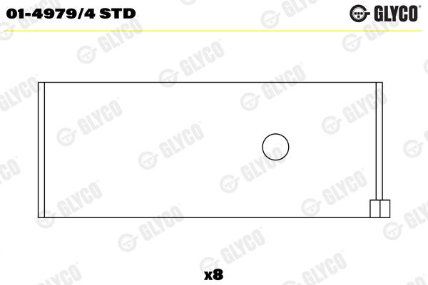 Шатунный подшипник GLYCO 0149794STD