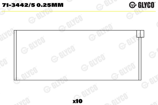 Шатунный подшипник GLYCO 7134425025MM