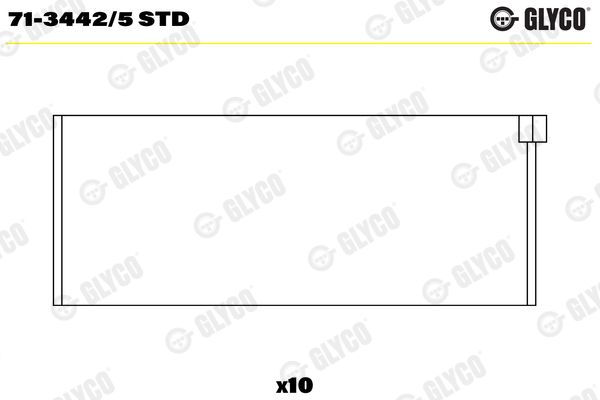 Шатунный подшипник GLYCO 7134425STD