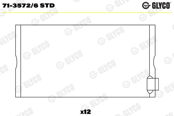 Шатунный подшипник GLYCO 7135726STD
