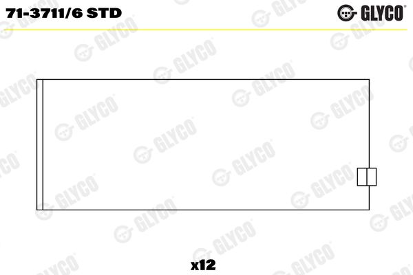 Шатунный подшипник GLYCO 7137116STD