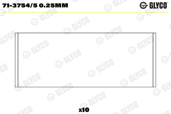 Шатунный подшипник GLYCO 7137545025MM