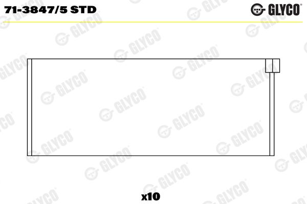 Шатунный подшипник GLYCO 7138475STD