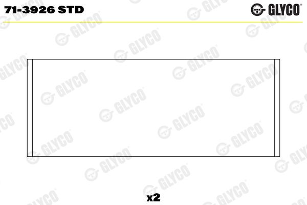 Шатунный подшипник GLYCO 713926STD