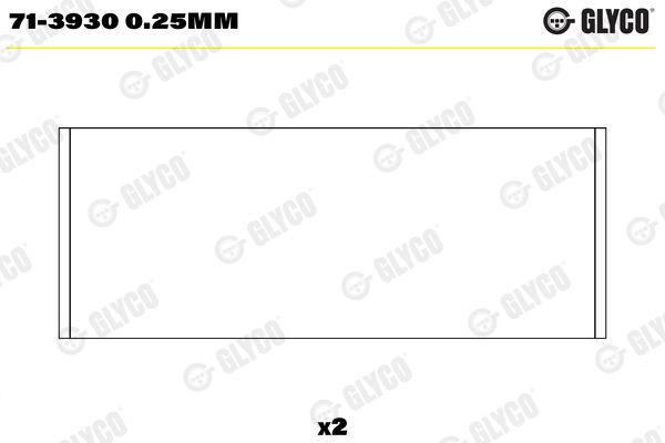 Шатунный подшипник GLYCO 713930025MM
