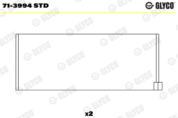 Шатунный подшипник GLYCO 713994STD