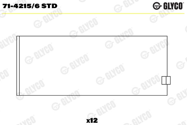 Шатунный подшипник GLYCO 7142156STD