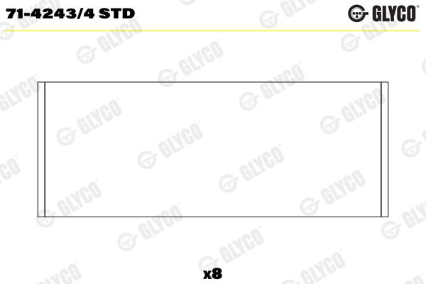 Шатунный подшипник GLYCO 7142434STD