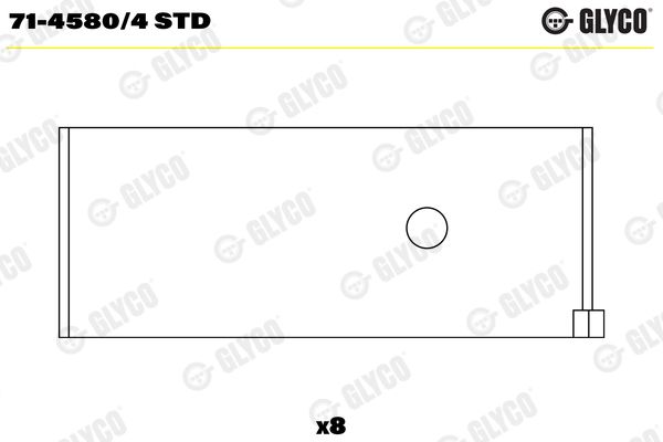 Шатунный подшипник GLYCO 7145804STD