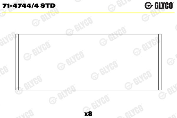 Шатунный подшипник GLYCO 7147444STD
