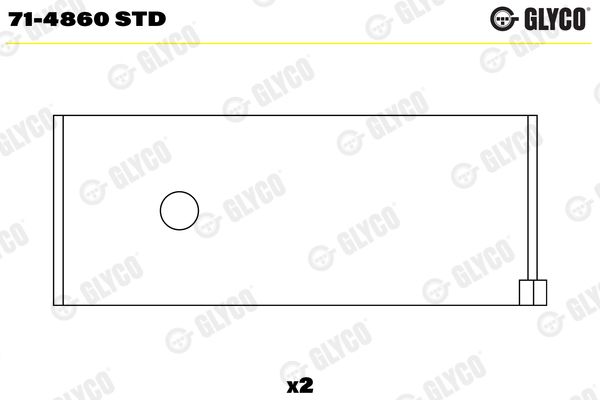 Шатунный подшипник GLYCO 714860STD