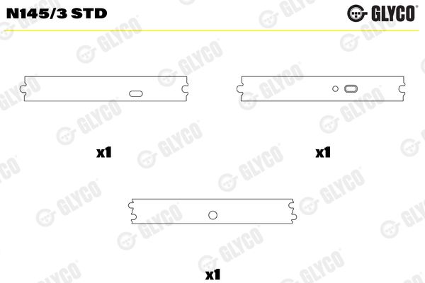 Подшипник распредвала GLYCO N1453STD