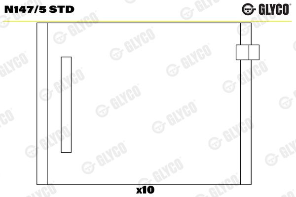 Подшипник распредвала GLYCO N1475STD