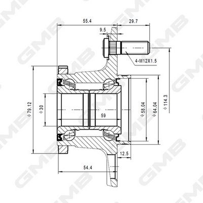 Ступица колеса GMB GH20290T