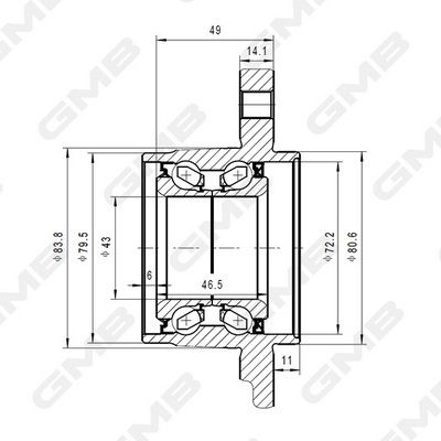 Ступица колеса GMB GH22810
