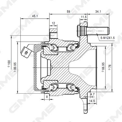 Ступица колеса GMB GH35190A