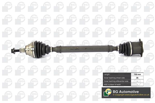 Приводной вал BGA DS0100R