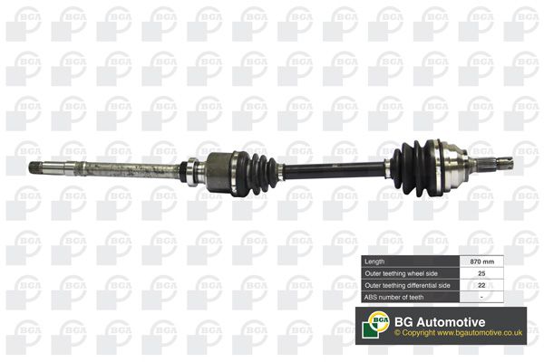 Приводной вал BGA DS1408R
