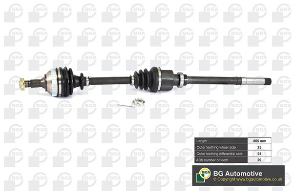 Приводной вал BGA DS1414RA