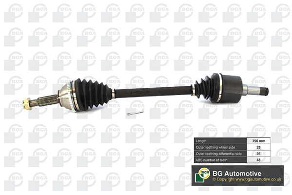 Приводной вал BGA DS2326L