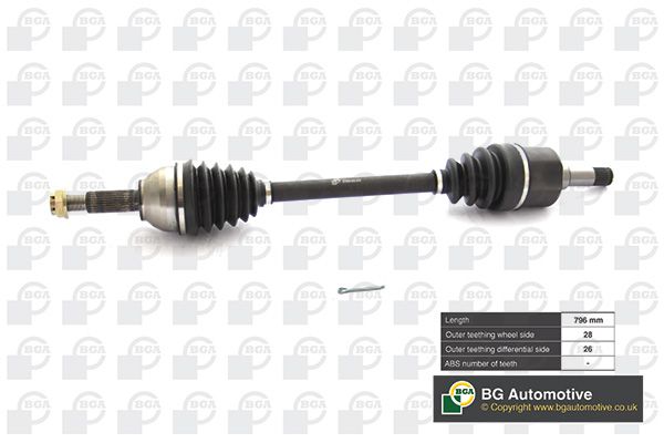 Приводной вал BGA DS2353L