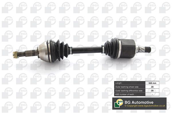 Приводной вал BGA DS6317L
