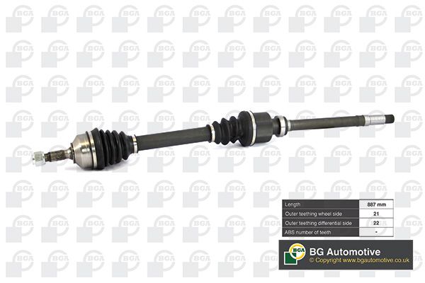 Приводной вал BGA DS6714R