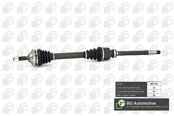 Приводной вал BGA DS6714RA