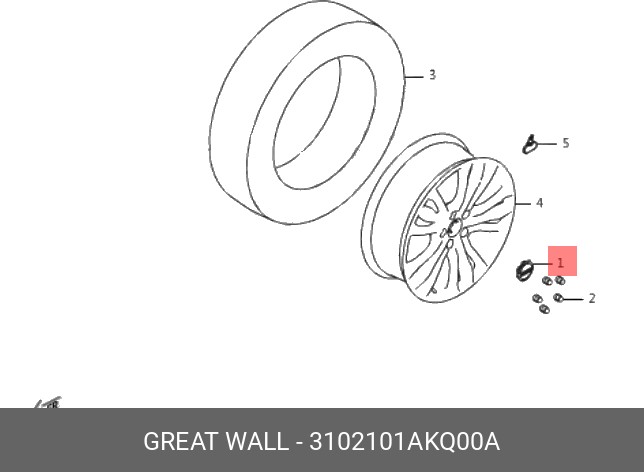 Запчасть HAVAL 3102101AKQ00A