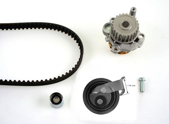 Водяной насос + комплект зубчатого ремня HEPU PK05471