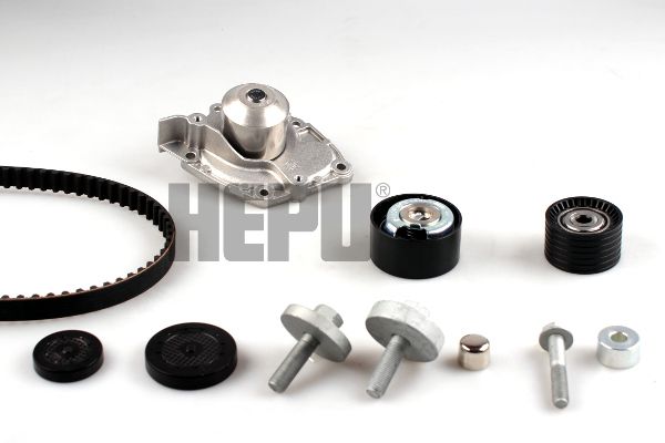 Водяной насос + комплект зубчатого ремня HEPU PK09550