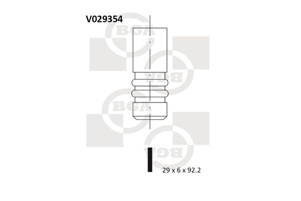 Выпускной клапан BGA V029354