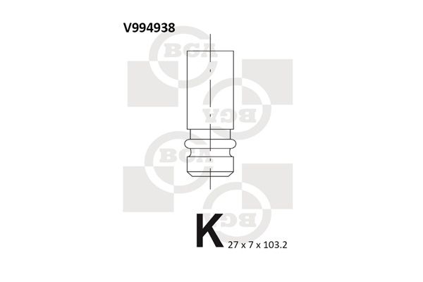 Выпускной клапан BGA V994938