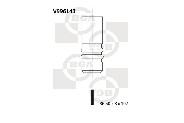 Впускной клапан BGA V996143