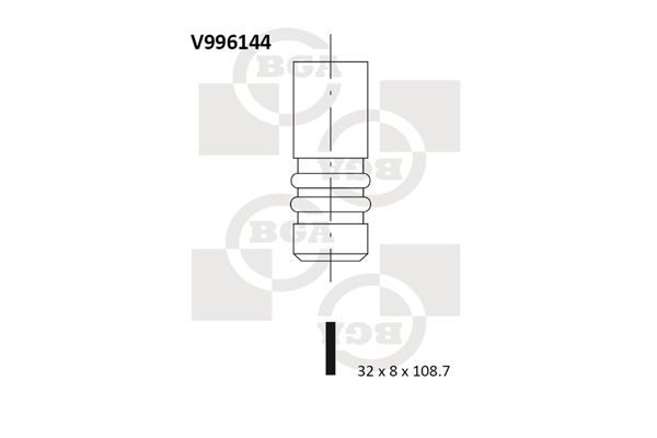 Выпускной клапан BGA V996144