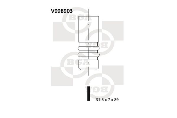 Выпускной клапан BGA V998903