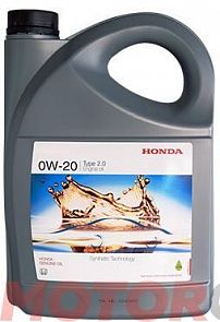 HONDA 0w-20 type 2.0 (официальное масло на РФ) 4 л. HONDA 08232P99K4LHE