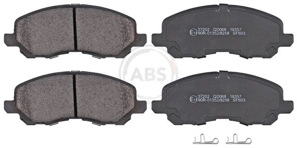 Комплект тормозных колодок, дисковый тормоз ABS 37202