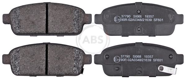 Комплект тормозных колодок, дисковый тормоз ABS 37790