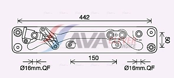 Масляный радиатор, автоматическая коробка передач AVA BW3573