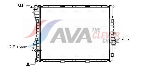 Радиатор, охлаждение двигателя AVA BWA2276