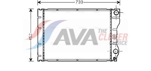 Радиатор, охлаждение двигателя AVA RTA2293