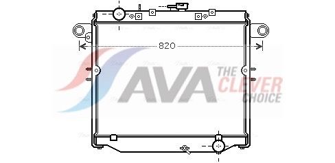 Радиатор, охлаждение двигателя AVA TOA2379