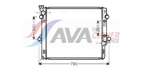 Радиатор, охлаждение двигателя AVA TOA2478