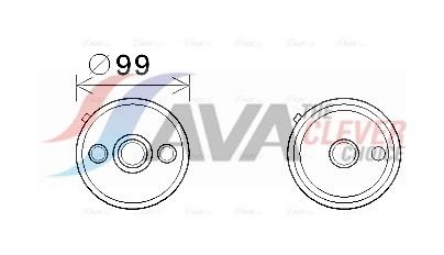 Масляный радиатор, автоматическая коробка передач AVA VN3358