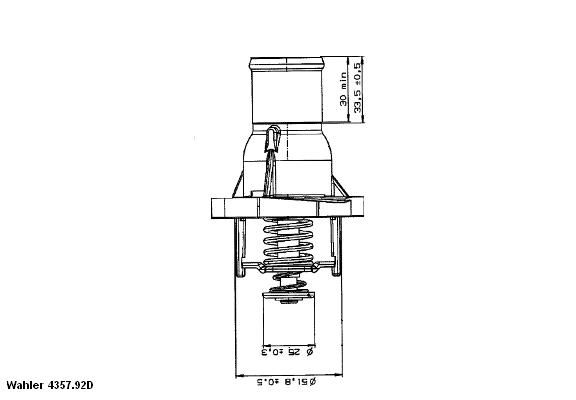 Термостат, охлаждающая жидкость BorgWarner 435792D