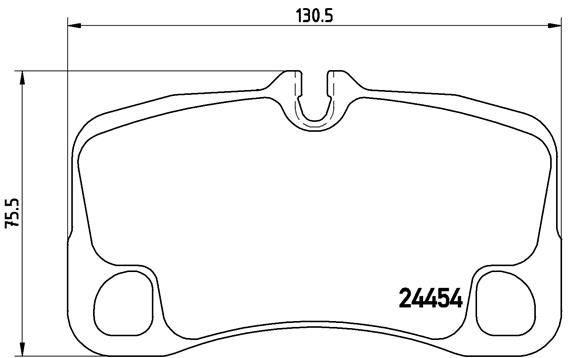 Комплект тормозных колодок, дисковый тормоз BREMBO P65013
