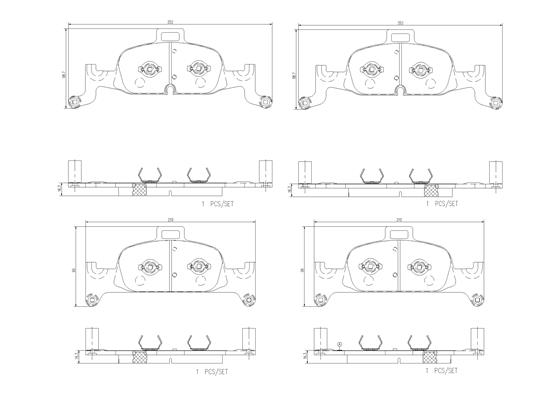 Колодки тормозные BREMBO P85164N